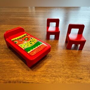 Vintage Playmobil 1-2-3 Suburban Home Furniture (1990)